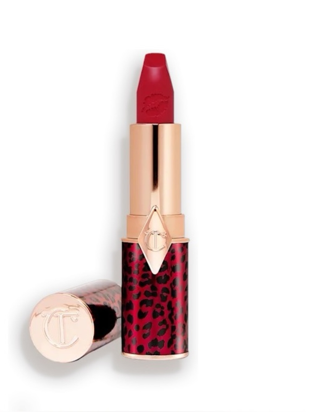 Charlotte Tilbury Hot Lips 2 Lipstick Matte Revolution PATSY RED, SEALED NIB NEW